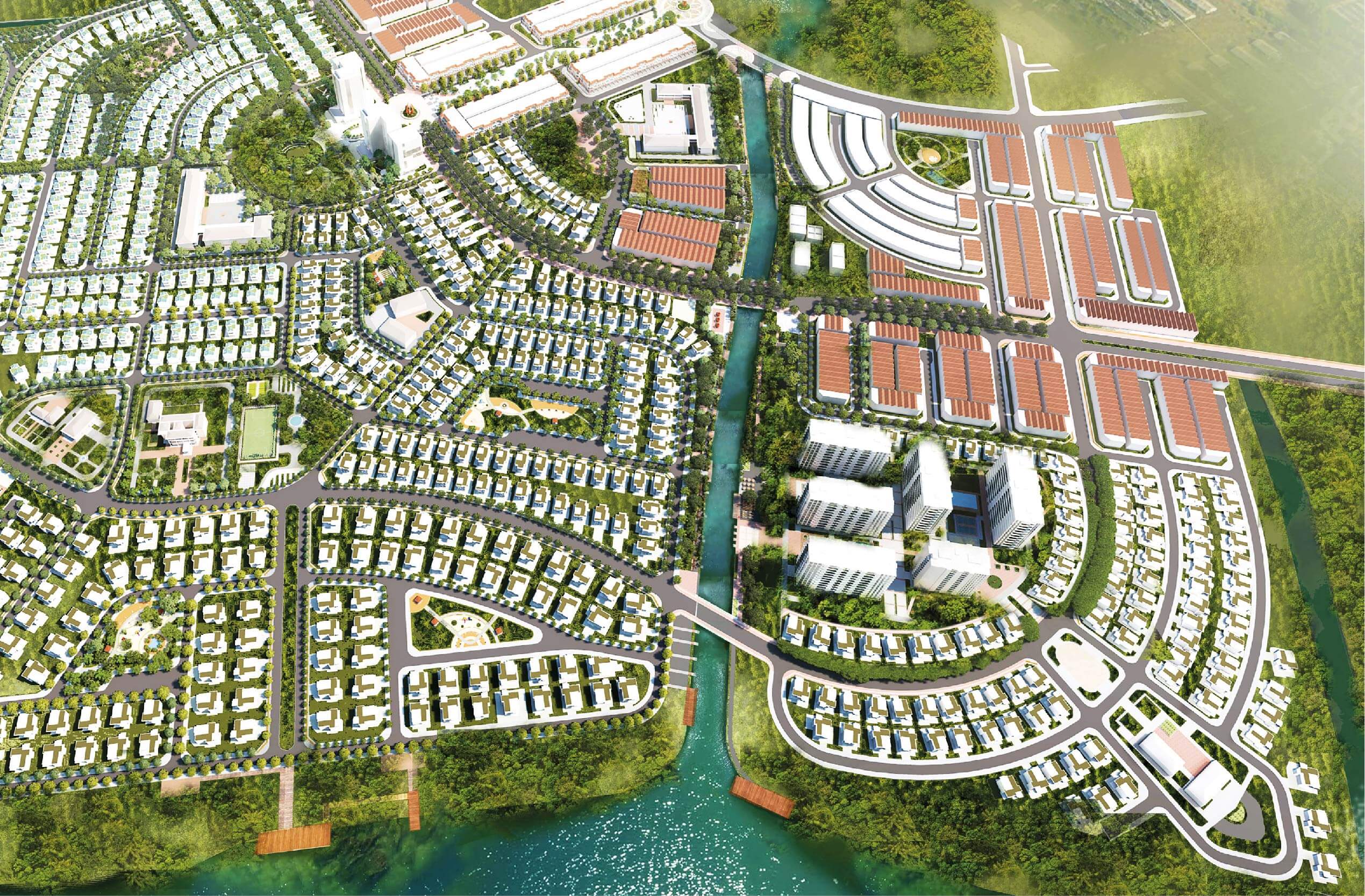 Vị trí dự án Khu Đô Thị Sinh Thái Chánh Mỹ